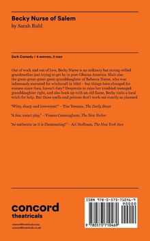 "Becky Nurse of Salem" von Sarah Ruhl. Dunkle Komödie über Frauen und Hexerei. Kritiken loben Witz und Authentizität.