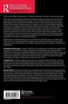 Routledge International Handbooks. Text über die politische Rolle des Sports als "Soft Power". Autoren: Brannagan, Grix, Reiche.