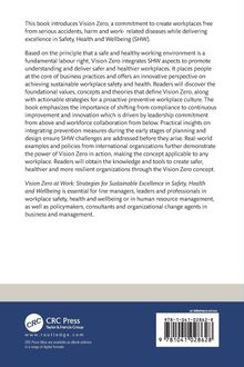 Ein Buchumschlag beschreibt "Vision Zero", eine Verpflichtung zu sicheren Arbeitsplätzen. Hinweise zu Sicherheit und Gesundheit.