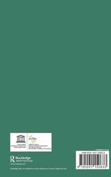 Grüner Hintergrund, Logos von UNESCO und Routledge, ISBN 978-1-041-15063-3, Barcode.