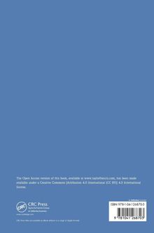 Text: "The Open Access version of this book, available at www.taylorfrancis.com, has been made available under a Creative Commons."  
Blauer Hintergrund, Logo der CRC Press unten links, ISBN und Barcode rechts.