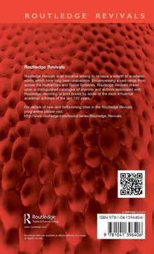 Oben steht "Routledge Revivals". Links ist eine rote, blasenartige Textur. Unten ein QR-Code und ISBN.