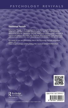 "Psychology Revivals" oben, gefolgt von Beschreibung des Programms, Routledge-Logo unten links, lila Hintergrund.