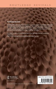 "Routledge Revivals" und ISBN 978-1-04-141234-2 auf strukturiertem Hintergrund mit braunen, ovalen Formen. Logo unten.