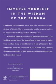 F Max Müller: Sayings of the Buddha, Buch