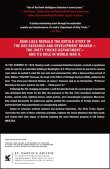 John Lisle: The Dirty Tricks Department, Buch