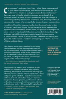 Texte auf einem Buchcover. Titel: "At the Limits of Cure". Autorenkommentare und Preisinformation. Anthroplogie-Themen.