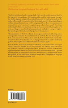 Buchtitel: "Multivariate Analysis of Ecological Data with ade4"; Autoren: Jean Thioulouse und weitere. Orangener Hintergrund.