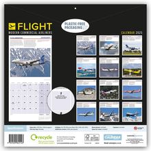 Carousel Calendar: Flight - Modern Commercial Airliners - Passagierflugzeuge 2025 - Wand-Kalender, Kalender