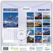 Carousel Calendar: Mountains - Die höchsten Berge 2025 - Wand-Kalender, Kalender
