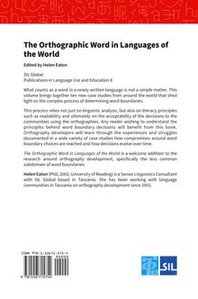 Der Text behandelt Wortgrenzen in neu geschriebenen Sprachen, inklusive Fallstudien. Editor: Helen Eaton. SIL Logo unten.