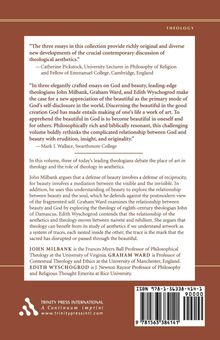 Oben steht "Theology". Zitate über Essays zu Gott und Schönheit von Catherine Pickstock und Mark I. Wallace. Unten Infos zu Autoren.