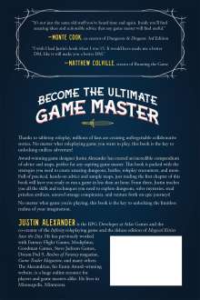 Justin Alexander: So You Want To Be A Game Master, Buch