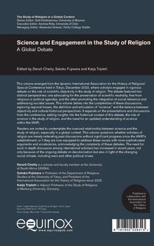 Buchcover: "Science and Engagement in the Study of Religion: A Global Debate", herausgegeben von Denzil Chetty et al.