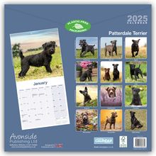 Avonside Publishing Ltd: Avonside Publishing Ltd: Patterdale Terrier 2025 - 16-Monats, Kalender