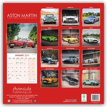 Avonside Publishing: Aston Martin 2025 - 16-Monatskalender, Kalender