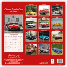Avonside Publishing Ltd: Classic Sports Cars - Sportwagen-Oldtimer 2025 - 16-Monatskalender, Kalender