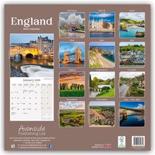 Avonside Publishing Ltd: England 2025 - 16-Monatskalender, Kalender