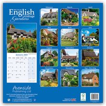 Avonside Publishing Ltd: English Cottage Gardens - Englische Gärten 2025 - 16-Monatskalender, Kalender