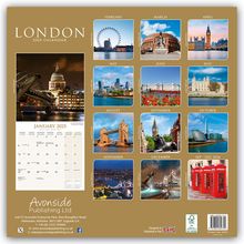 Avonside Publishing Ltd: London 2025 - 16-Monatskalender, Kalender