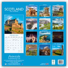 Avonside Publishing Ltd: Scotland - Schottland 2025 - 16-Monatskalender, Kalender