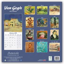 Avonside Publishing Ltd: Vincent van Gogh 2025 - 16-Monatskalender, Kalender
