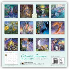 „Celestial Journeys“ von Josephine Wall, Kalender 2027. Zwölf farbenfrohe Illustrationen mit Fantasie- und Naturmotiven.