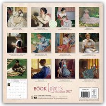 "The Book Lover's Calendar 2027" steht im Mittelpunkt. Es zeigt eine Sammlung von Gemälden lesender Frauen.