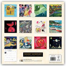 "Wassily Kandinsky Kalender 2027", zwölf Gemälde in einem Raster, mit einem Kalenderblatt für September.