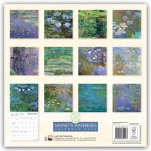 Tree Flame: Monet's Waterlilies - Monets Seerosen 2025, Kalender
