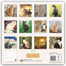 Tree Flame: Ivory Cats - Lesley Anne Ivorys Katzen 2025, Kalender