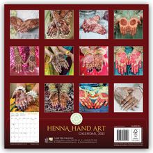 Tree Flame: Henna Hand Art Wall Calendar 2025 (Art Calendar), Kalender