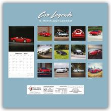 "Car Legends: 16-Month 2027 Calendar". Fotos von klassischen Autos; Porsche, McLaren, Lamborghini, Ferrari, BMW, etc.
