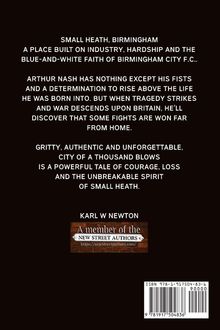 Text über Birmingham und Arthur Nash, Kampfgeist und Schauplatz Small Heath. Autor: Karl W Newton. Logo: New Street Authors.
