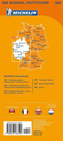 Michelin Regionalkarte NRW, Hessen, Karten