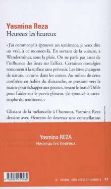 Yasmina Reza: Heureux les heureux, Buch