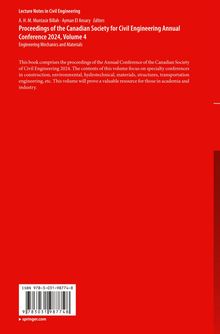 "Proceedings of the Canadian Society for Civil Engineering Annual Conference 2024, Volume 4" vor rotem Hintergrund.