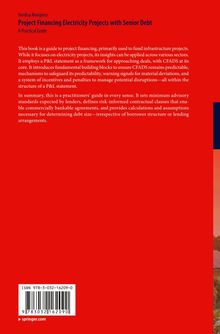 Beschreibung eines Buchrückens: Roter Hintergrund, Titel: "Project Financing Electricity Projects with Senior Debt" von Yandisa Nongena.
