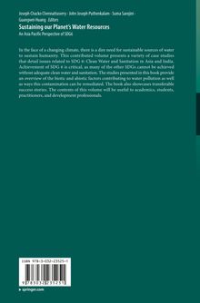 Text über nachhaltige Wasserressourcen mit Fokus auf SDG6. Grüner Hintergrund, ISBN und Verlagslogo unten.