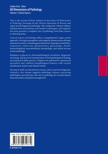 Titel: "All Dimensions of Pathology". Untertitel: "Volume 2: Clinical Aspects". Blauer Hintergrund mit rotem Streifen.