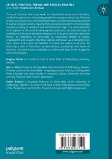"CRITICAL POLITICAL THEORY AND RADICAL PRACTICE" ist der Buchtitel. Unten links: "palgrave macmillan" Logo.