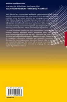 "Digital Transformation and Sustainability in South Asia." Blau-gelb Verlauf mit Punktmuster auf der rechten Seite.