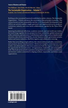 Futures of Business and Finance. The Sustainable Organization – Volume 3. Fokus auf Nachhaltigkeit und UN-Ziele.