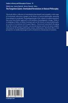 Blauer Hintergrund, oben Titel und Herausgeber: "The Forgotten Giants: Overlooked Revolutions in Natural Philosophy."