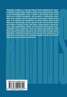 Beschreibung eines Buches zu Schweizer Verwaltungsrecht. Aspekte wie Einwanderung und Steuern werden behandelt. ISBN unten.