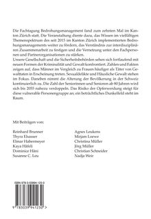 Fachtagung Bedrohungsmanagement in Zürich; Themen: Kriminalität, Gewalt. Beiträge von mehreren Autoren gelistet.