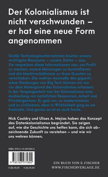 Nick Couldry: Datenraub - Der neue Kolonialismus von Big Tech und wie wir uns dagegen wehren können, Buch