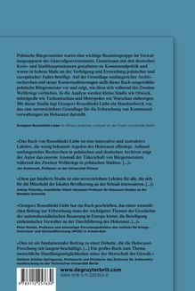 Blauer Hintergrund mit umfangreichem Text über polnische Bürgermeister während des Zweiten Weltkriegs. Bewertungen und ISBN unten.