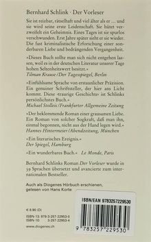 Bernhard Schlink: Der Vorleser, Buch