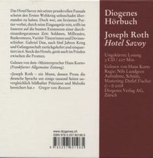 Joseph Roth: Hotel Savoy, 3 CDs